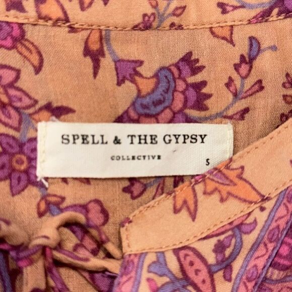 Spell & the Gypsy Folk Song Blouse Blossom Small Revolve - Picture 11 of 15
